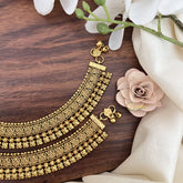 Vriksham Gold Look Alike Floral Bridal Anklets-G17818